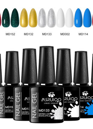7pc Nail Gel Polish Set DIY Nail Art Design All For Decoration Soak