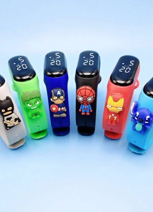 Marvel Children's Watch Cartoon Fashion Watches Electronic Digital LED