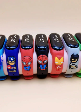 Marvel Children's Watch Cartoon Fashion Watches Electronic Digital LED