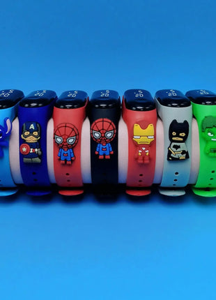 Marvel Children's Watch Cartoon Fashion Watches Electronic Digital LED
