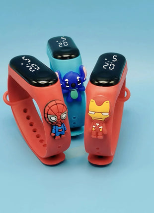Marvel Children's Watch Cartoon Fashion Watches Electronic Digital LED