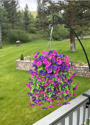 Simulation eucalyptus morning glory wall hanging artificial green