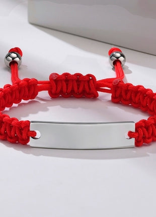 Personalized Stainless Name Bracelet | Custom Braided Bracelet