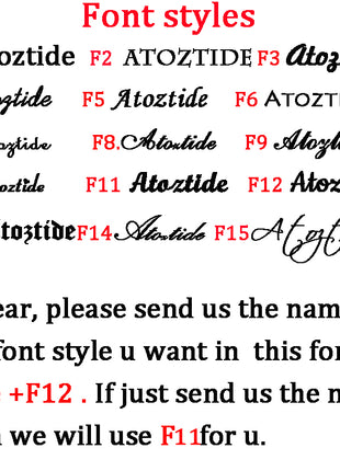 Atoztide Custom Personalized Name Bracelet Stainless Steel Charms