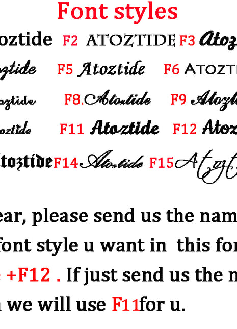 Atoztide Custom Personalized Name Bracelet Stainless Steel Charms