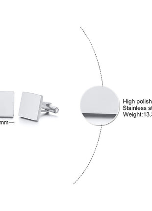 Engrave Initial Cufflinks For Wedding Birthday Groomsmen Gift