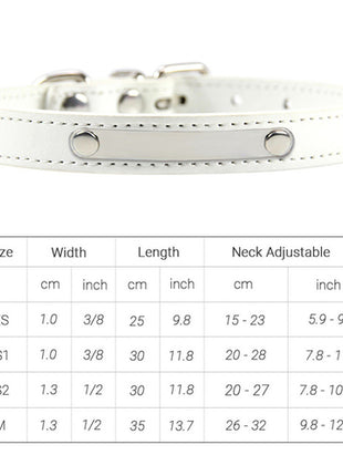 Pu Leather Cat Collar Personalized Kitten Collar Id Name Engraving Pet