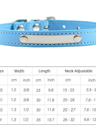 Pu Leather Cat Collar Personalized Kitten Collar Id Name Engraving Pet