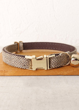 Cat Collar with Bell Bow Personalized Engraving Nameplate Kitten