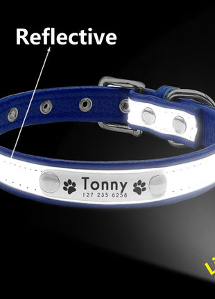 Leather Cat Collar Personalized Cat Collar For Puppy Small Dogs Pet