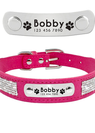 Leather Cat Collar Personalized Cat Collar For Puppy Small Dogs Pet