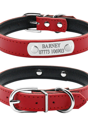 Leather Cat Collar Personalized Cat Collar For Puppy Small Dogs Pet