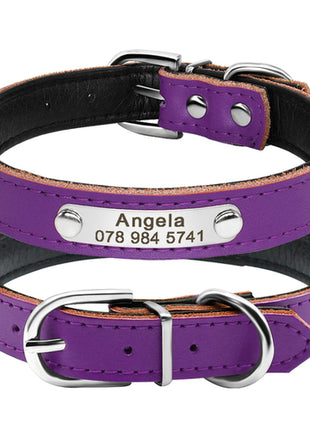 Leather Cat Collar Personalized Cat Collar For Puppy Small Dogs Pet