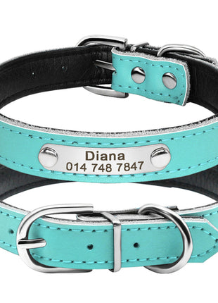 Leather Cat Collar Personalized Cat Collar For Puppy Small Dogs Pet
