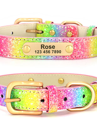 Leather Cat Collar Personalized Cat Collar For Puppy Small Dogs Pet