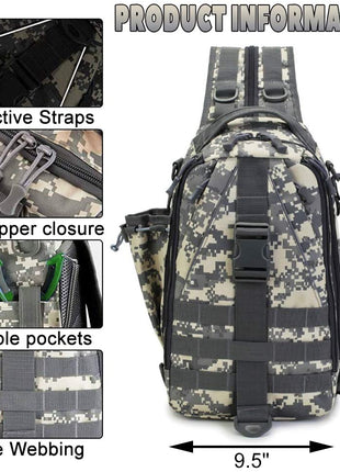 LUXHMOX Fishing Backpack Waterproof Tackle-Bag Fishing Gear