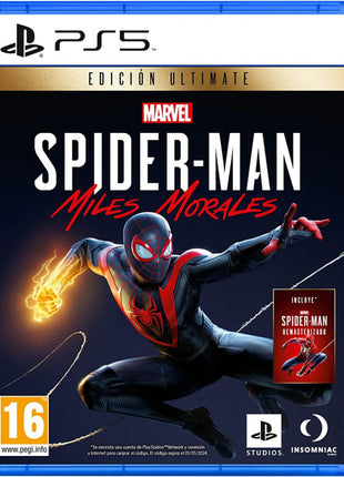 PlayStation 5 Video Game Sony MARVEL SPIDERMAN MILES MORALES ULT ED