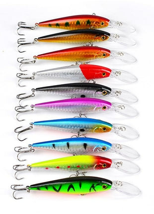 Top walleye Crankbaits Lake Fishing lures 11.5cm 10.5g Minnow Plastic