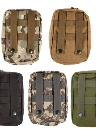 Wilderness Survival Hunting Bag Waterproof Nylon Tactical Molle System Waist Bag Travel Medical Military First Aid Kit Pouch.