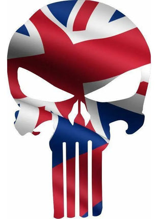 Punisher Skull Hawaii Flag Window Decal Sticker Graphic - Multiple Sizes.