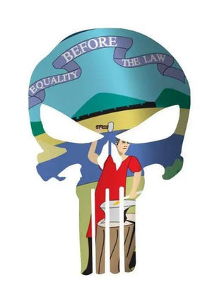 Punisher Skull Nebraska Flag Window Decal Sticker Graphic - Multiple Sizes.