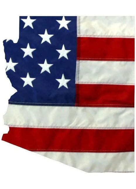 State of Arizona Realistic American Flag Window Decal - Various Sizes.