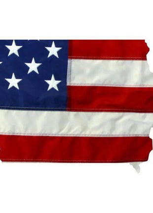 State of Iowa Realistic American Flag Window Decal - Various Sizes.