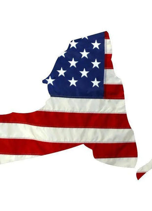 State of New York Realistic American Flag Window Decal - Various Sizes.