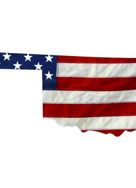 State of Oklahoma Realistic American Flag Window Decal - Various Sizes.