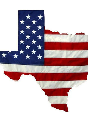 State of Texas Realistic American Flag Window Decal - Various Sizes.