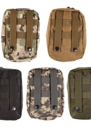 Waterproof Nylon Tactical Molle System Waist Bag Medical Military First Aid Nylon Sling Pouch  2017 Free Shipping.