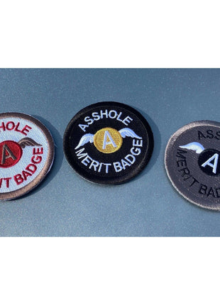 BuckUp Tactical Morale Patch Hook Asshole Merit Badge 2.5" Tactical Funny Patch.