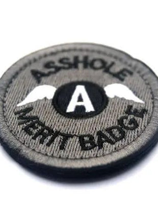 BuckUp Tactical Morale Patch Hook Asshole Merit Badge 2.5" Tactical Funny Patch.