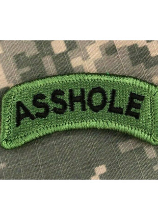 BuckUp Tactical Morale Patch Hook Asshole Tab 2" Tactical Funny Patch.