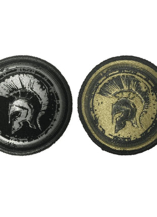 BuckUp Tactical Morale Patch Hook Molon Labe Spartan Circle 3" Sized Patches.