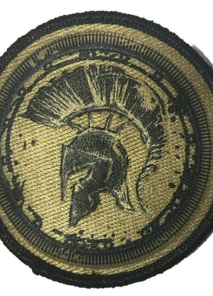 BuckUp Tactical Morale Patch Hook Molon Labe Spartan Circle 3" Sized Patches.