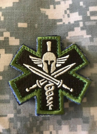 BuckUp Tactical Morale Patch Hook Molon Labe Spartan EMT 2.5" Sized Patches.