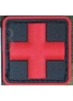 Black Red Cross Outline