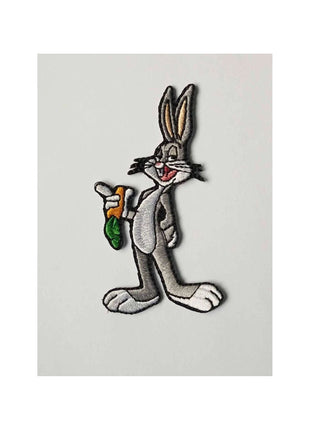 LOONEY TUNES CHARCATERS BUGS BUNNY MARVIN THE MARTIAN ELMER FUDD DIECUT VELCRO PATCHES.
