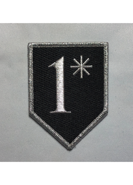 1* one * Asterisk Word Patches 2.75"