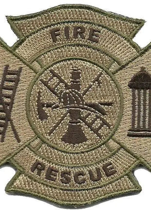 BuckUp Tactical Morale Patch Hook FD Fire Department Logo Seal Patches 3.25".