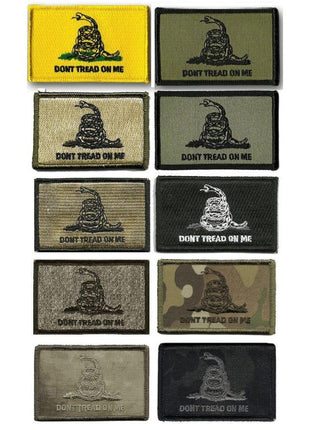 BuckUp Tactical Morale Patch Hook Gadsden DTOM Don't Tread On Me Patches 3x2".