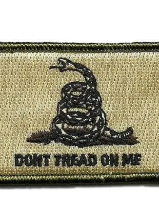 BuckUp Tactical Morale Patch Hook Gadsden DTOM Don't Tread On Me Patches 3x2".