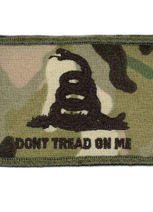BuckUp Tactical Morale Patch Hook Gadsden DTOM Don't Tread On Me Patches 3x2".