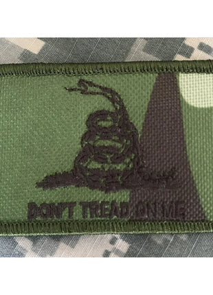 BuckUp Tactical Morale Patch Hook Gadsden DTOM Don't Tread On Me Patches 3x2".