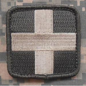 BuckUp Tactical Morale Patch Hook Medic Cross EMT Patches 2".