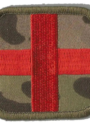 BuckUp Tactical Morale Patch Hook Medic Cross EMT Patches 2".