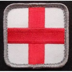BuckUp Tactical Morale Patch Hook Medic Cross EMT Patches 2".