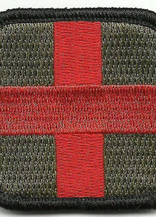 BuckUp Tactical Morale Patch Hook Medic Cross EMT Patches 2".