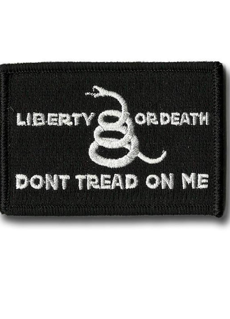Gadsden Liberty Or Death Patches 3x2"